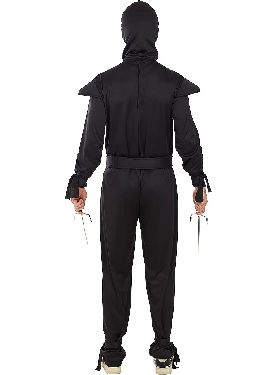 Funidelia Ninja costume uomo S-M nero coprente