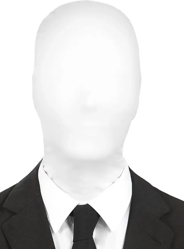 Funidelia Slender Man maschera bianca horror adulto