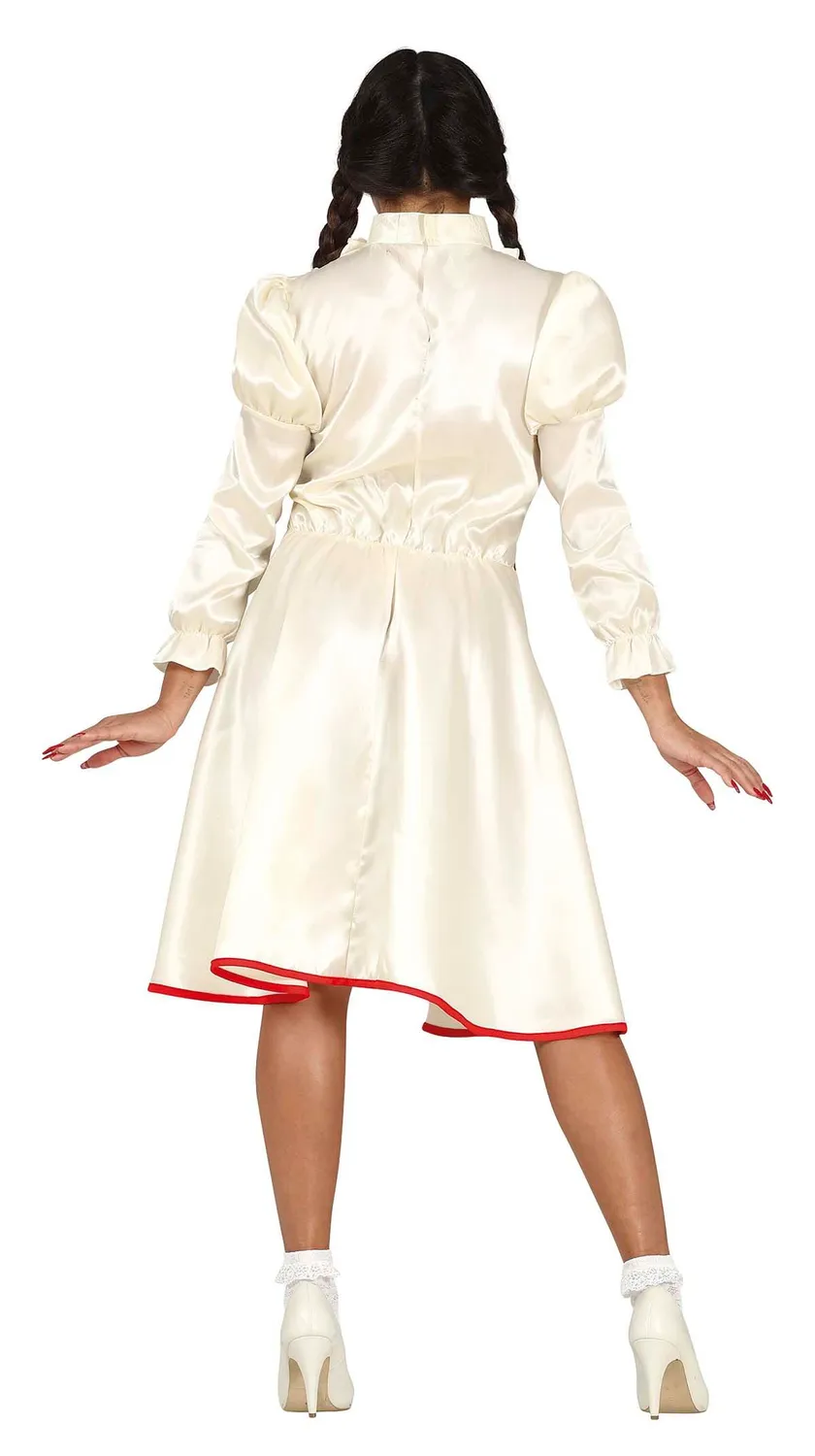 Guirca Bambola Maledetta costume bambina 14-16 anni bianco rosso
