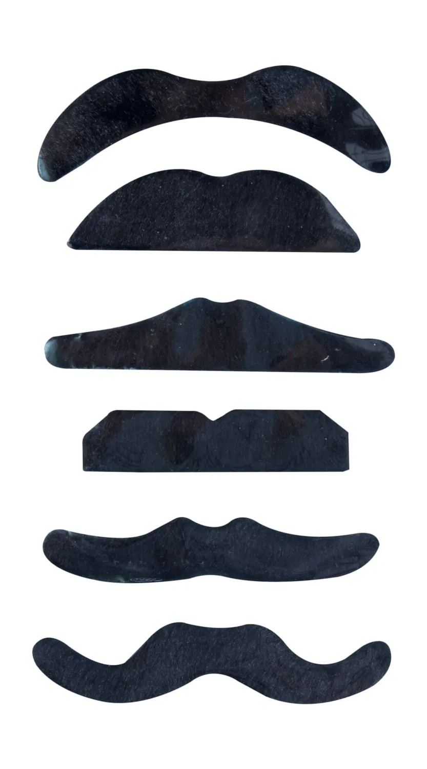 P'tit Clown Baffi finti adulto set 6 pezzi assortiti