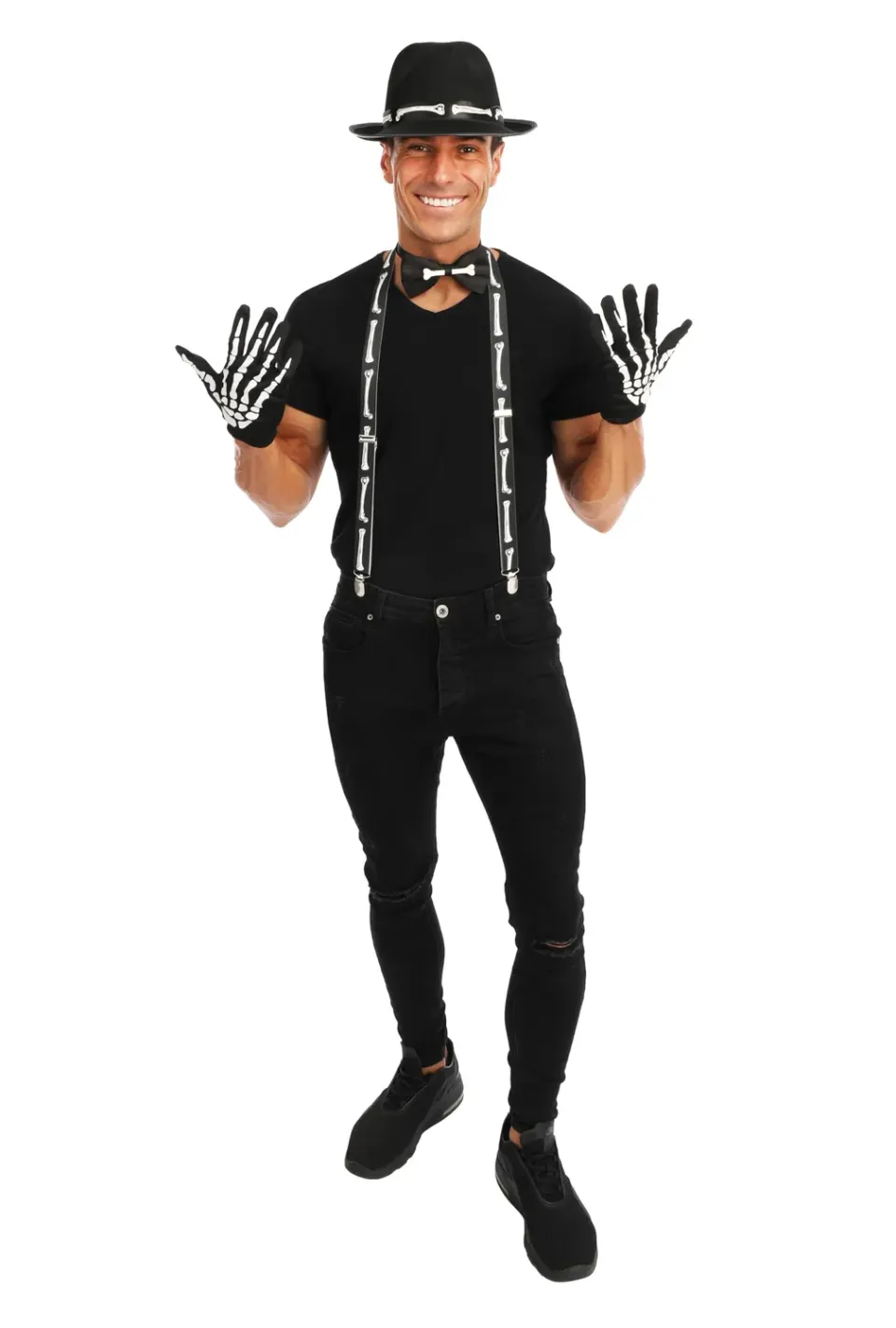 P'tit Clown re22170 set scheletro adulto Halloween 4 pezzi