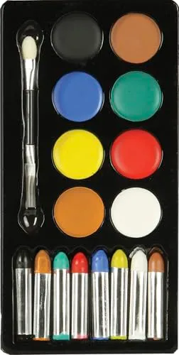 Guirca Makeup Set 17 pezzi trucchi carnevale colorati