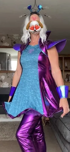 Smiffys Alien Lady 51041 costume aliena viola taglia M