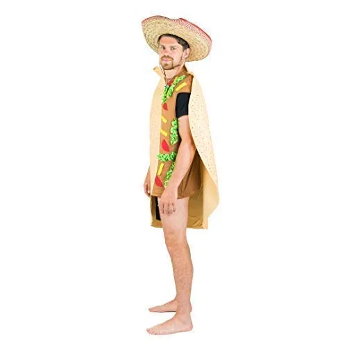 Bodysocks Costume Taco Adulto Taglia Unica Cibo Divertente