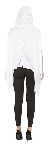 P'tit Clown 22109 costume fantasma poncho bianco adulto