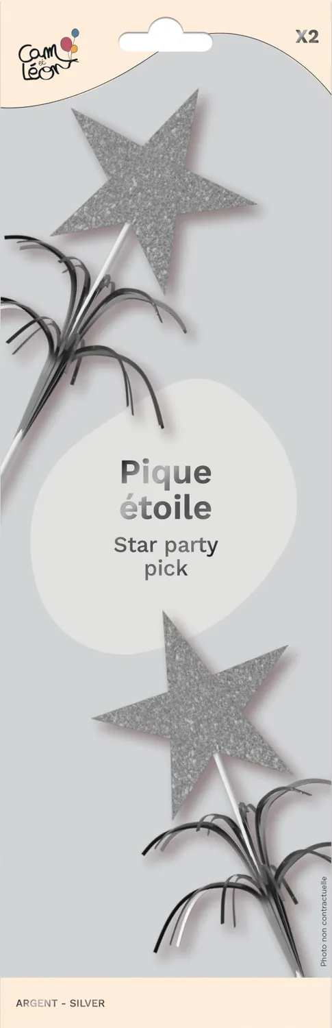 P'tit Clown RE22592 Stelle Argento 2 Pezzi