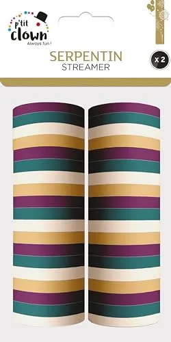 P'tit Clown 23446 serpentine 4 m confezione 2 rotoli