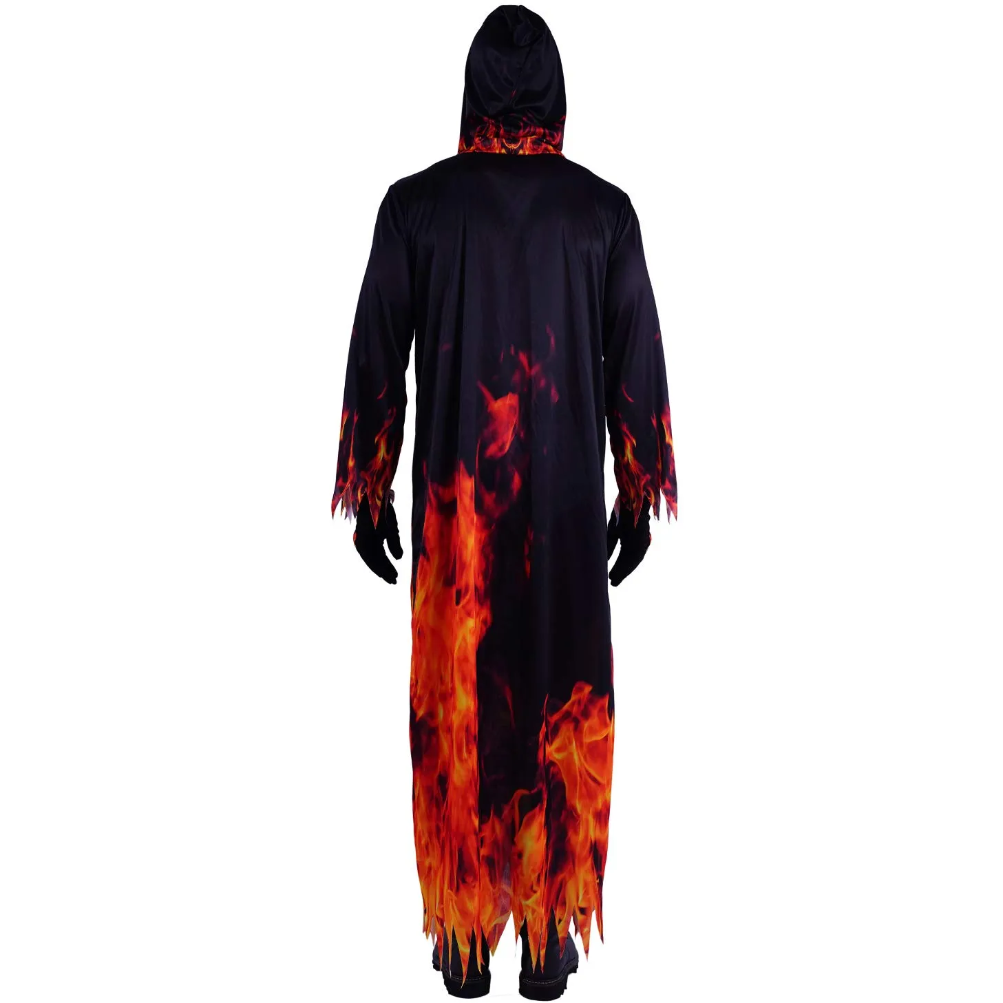 SEA HARE Fiamma costume scheletro adulto con cappuccio poliestere