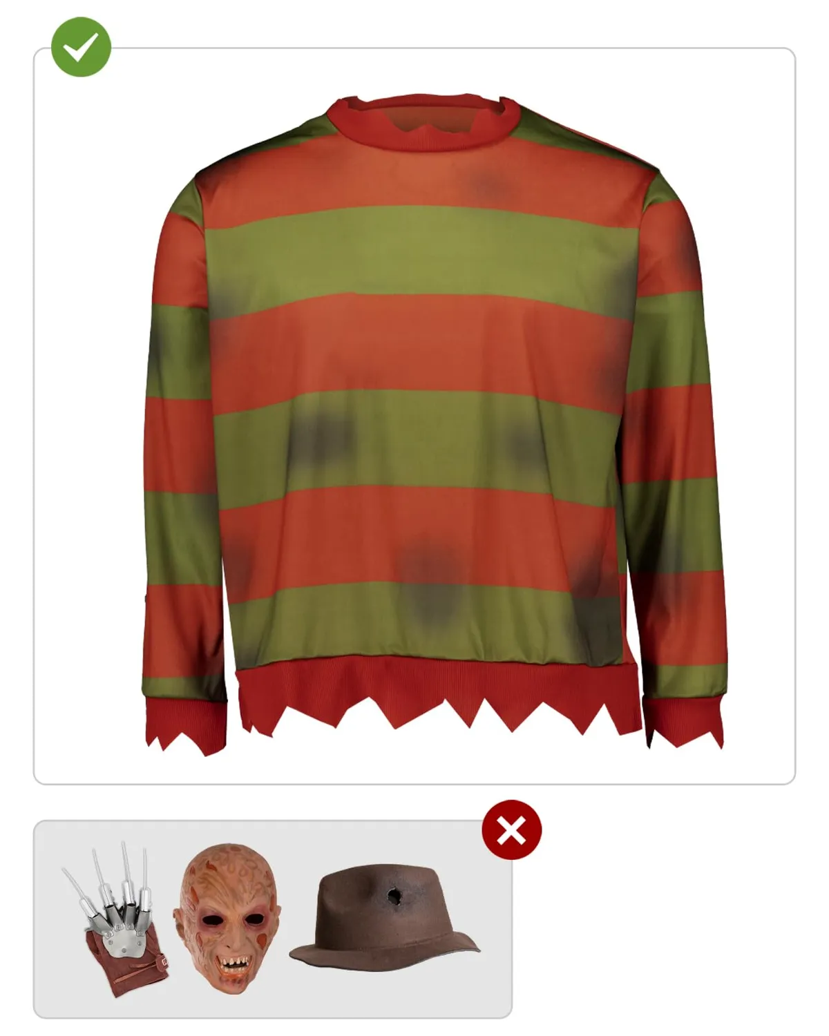 Funidelia Krueger maglia uomo XS Nightmare
