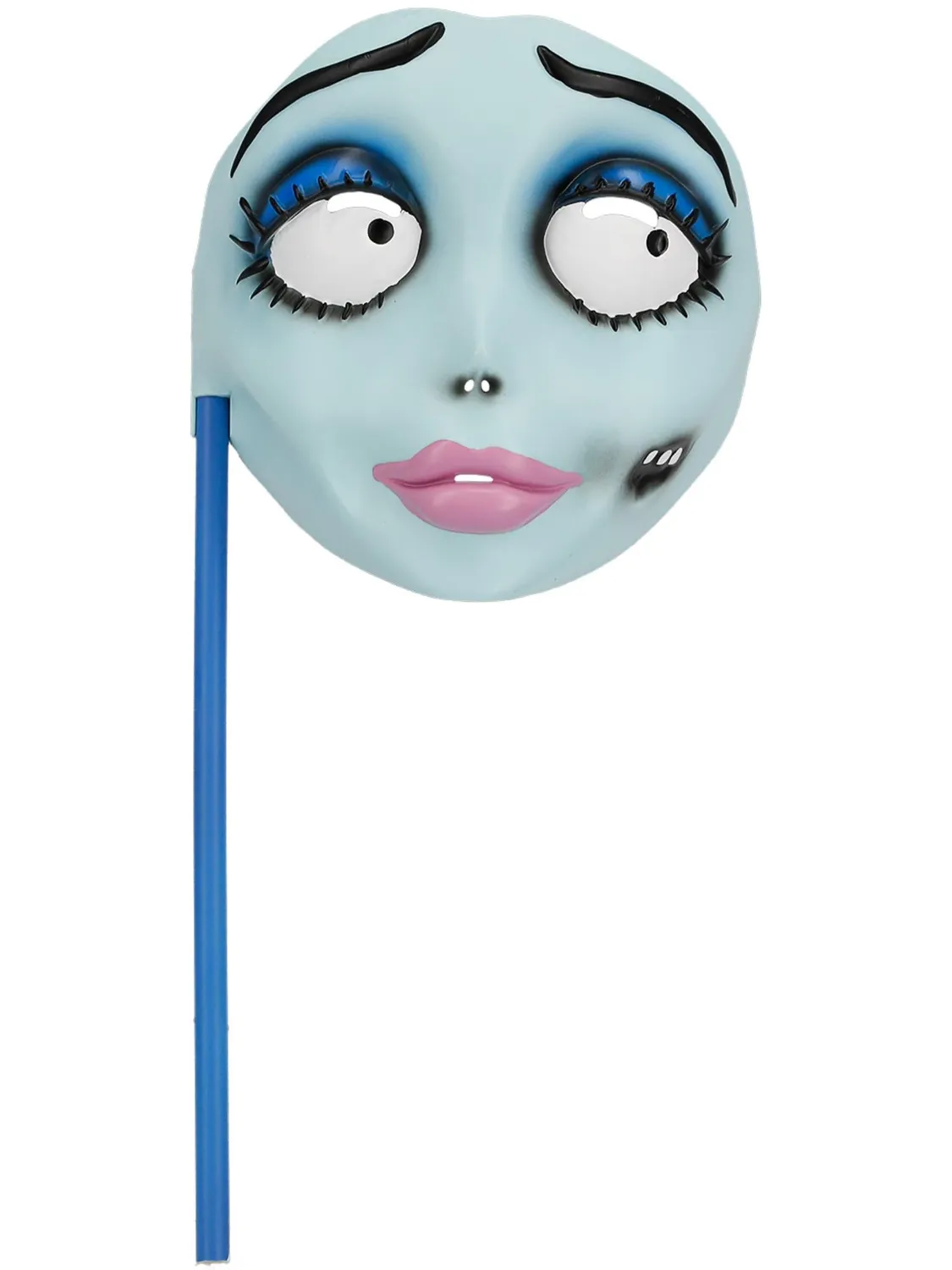 Smiffys Corpse Bride maschera Emily con bastone blu