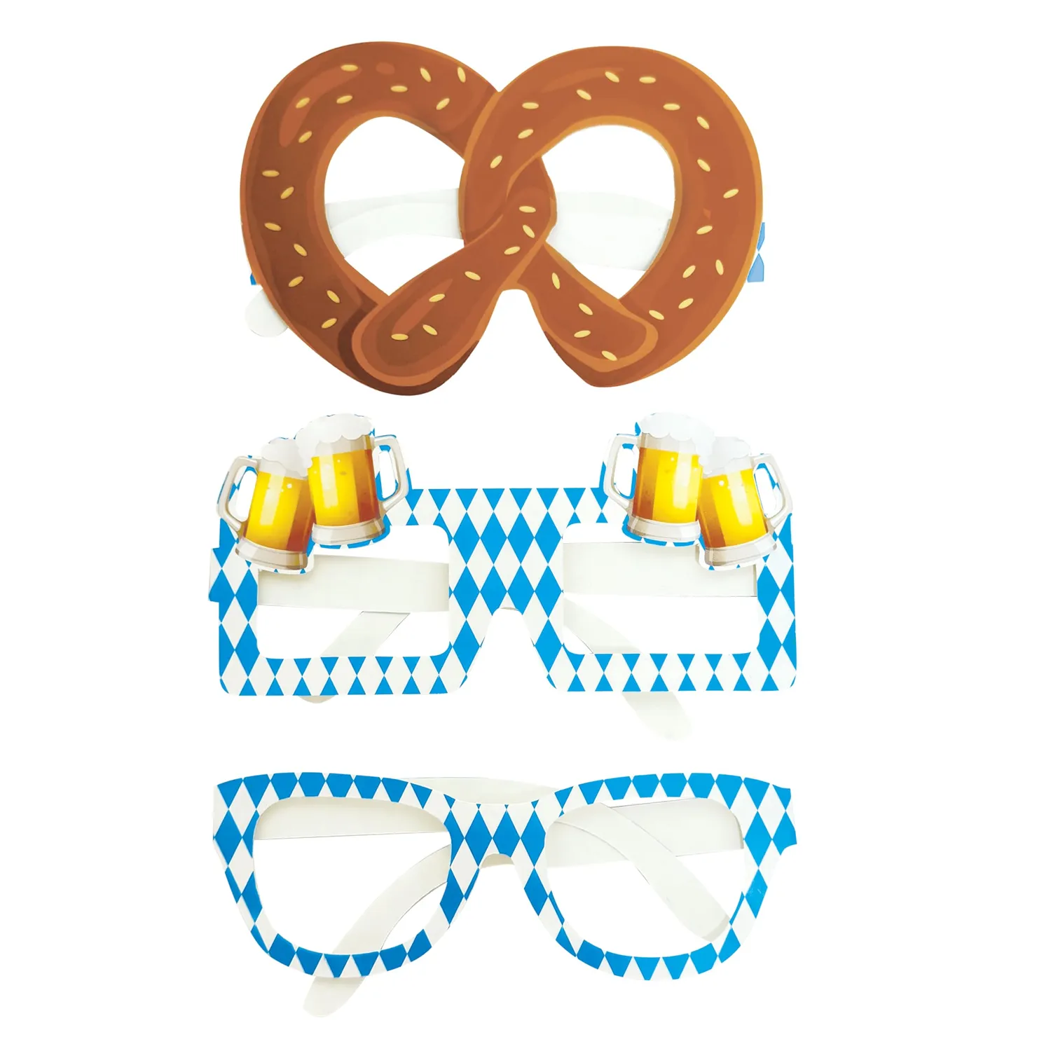 P'tit Clown 23846 occhiali Oktoberfest 6 pezzi
