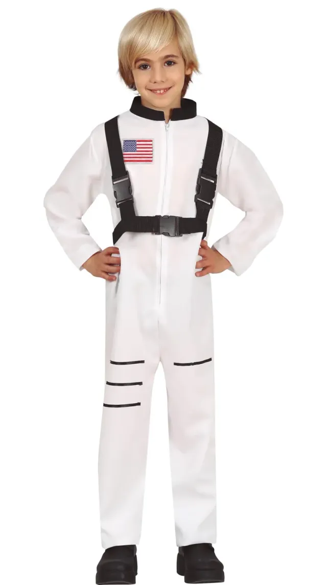Fiestas Guirca Astronauta costume uomo taglia unica bianco