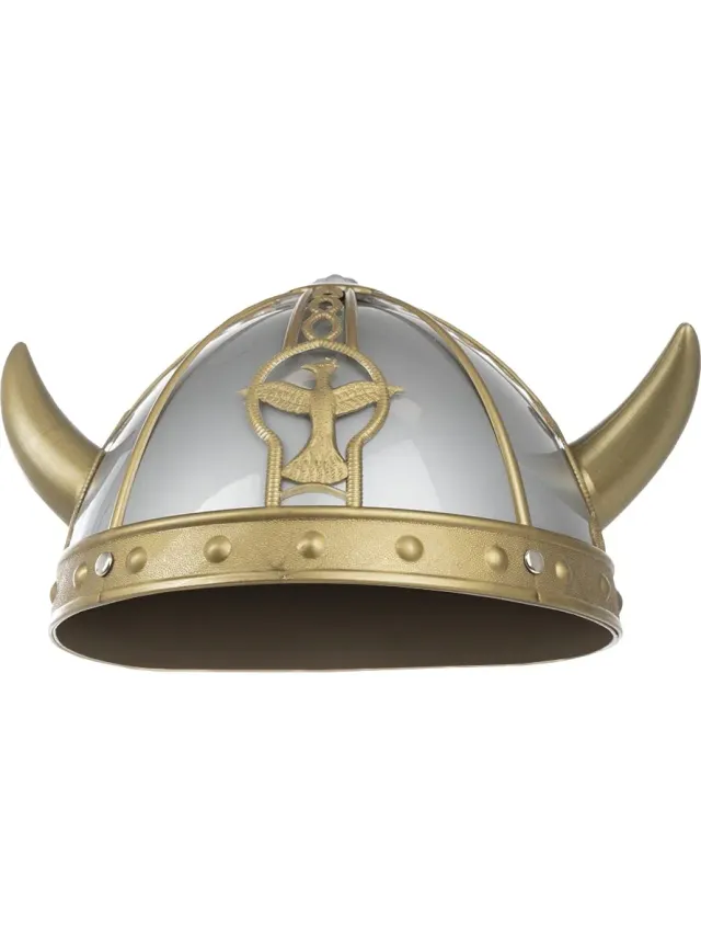 Funidelia Vichingo casco dorato copricapo unisex barbarian