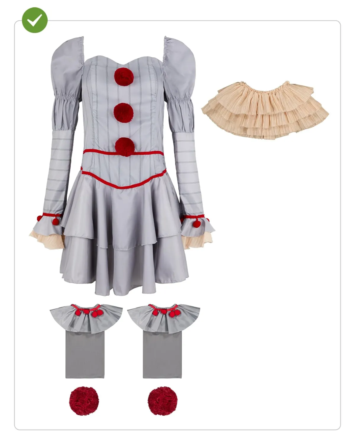 Funidelia Pennywise IT 2 Costume Donna XS