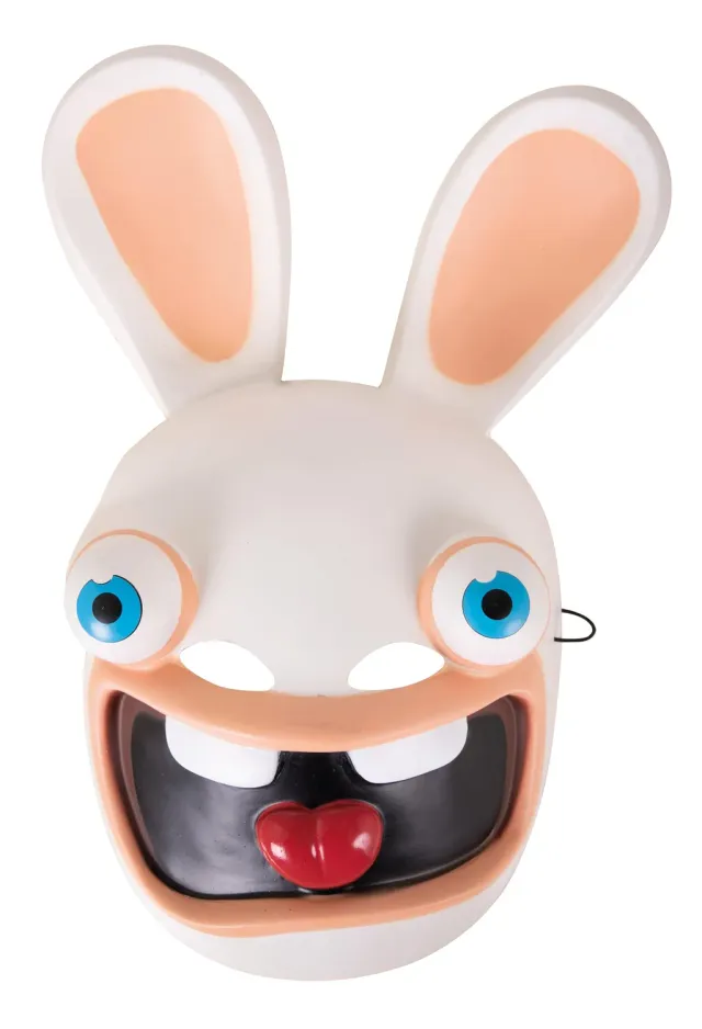 P'tit Clown Maschera in PVC Coniglio Cretino Adulto