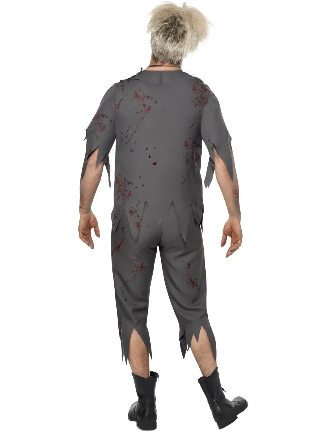 Smiffys Zombie Schoolboy costume zombie uomo L grigio