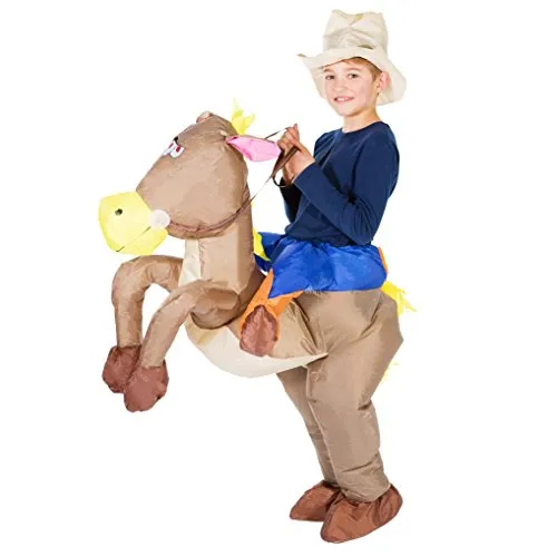 Bodysocks Costume Gonfiabile Cowboy Bambini Carnevale