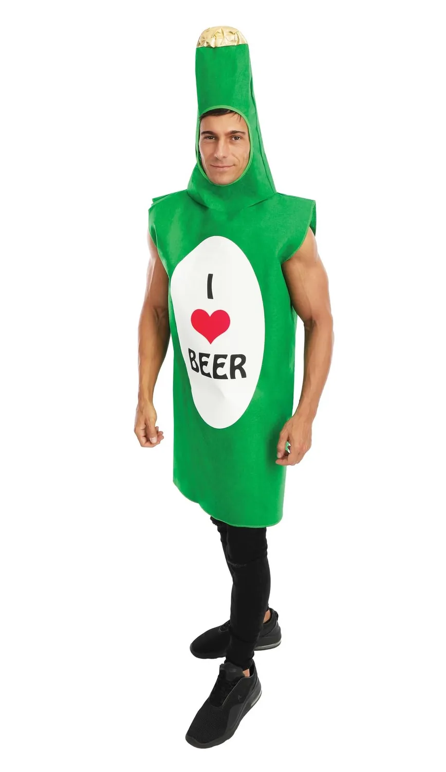 P'tit Clown 42937 Super Binouze costume adulto taglia unica