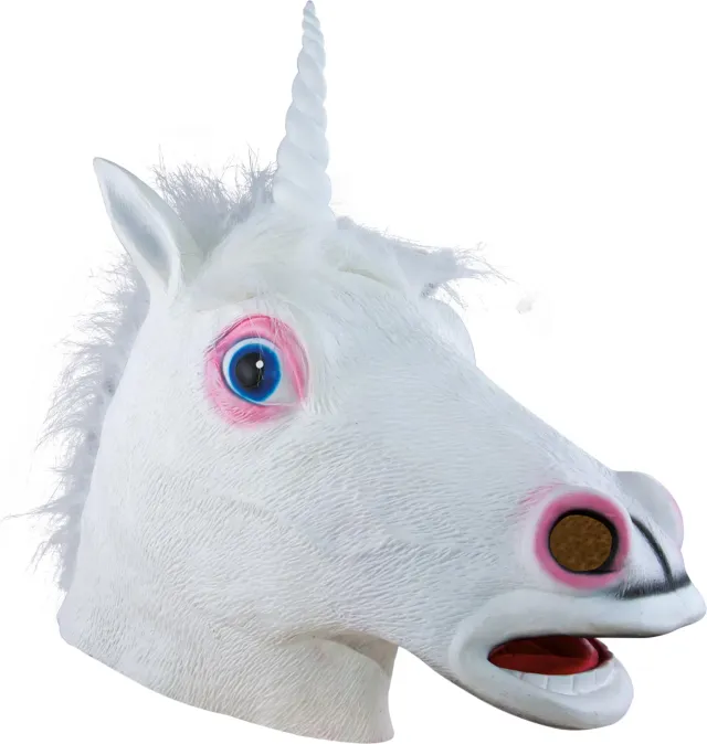 P'tit Clown maschera unicorno lattice intera taglia unica