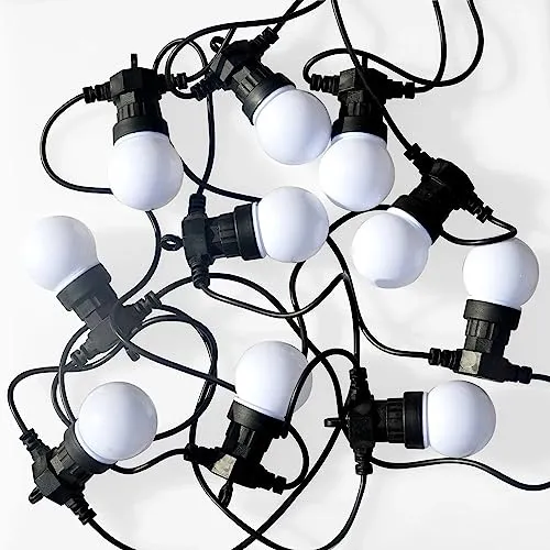Guirca Ghirlanda 10 Lampadine Bianche decorazione giardino