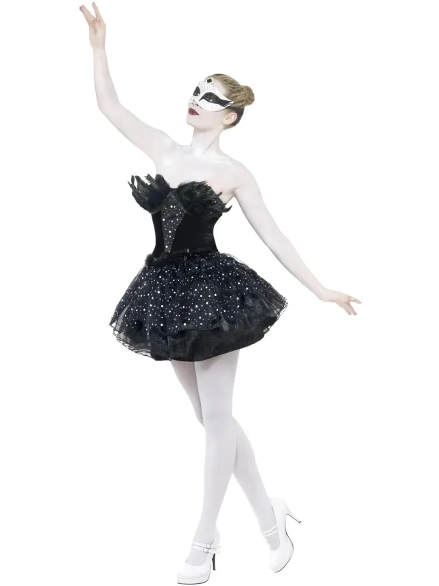 Smiffys Gothic Swan costume cigno nero donna con tutu