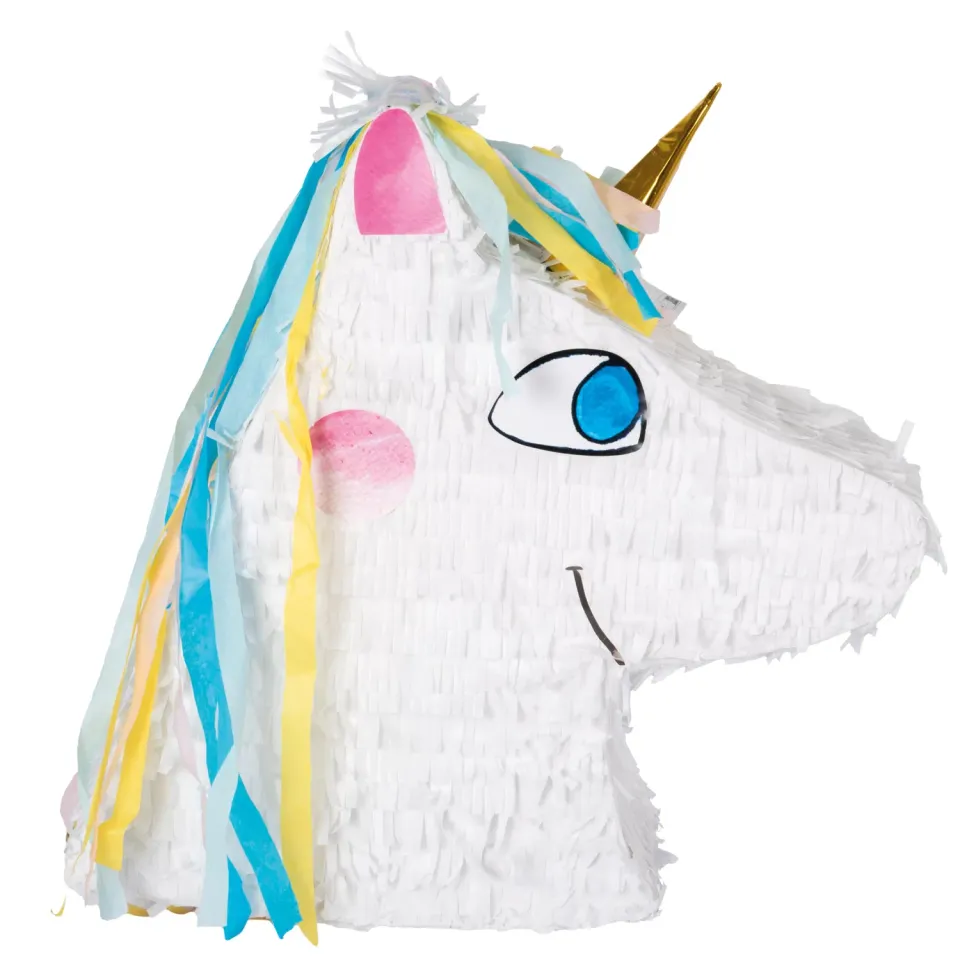 P'tit Clown 22913 piñata testa unicorno 38,7x43,3 cm da riempire