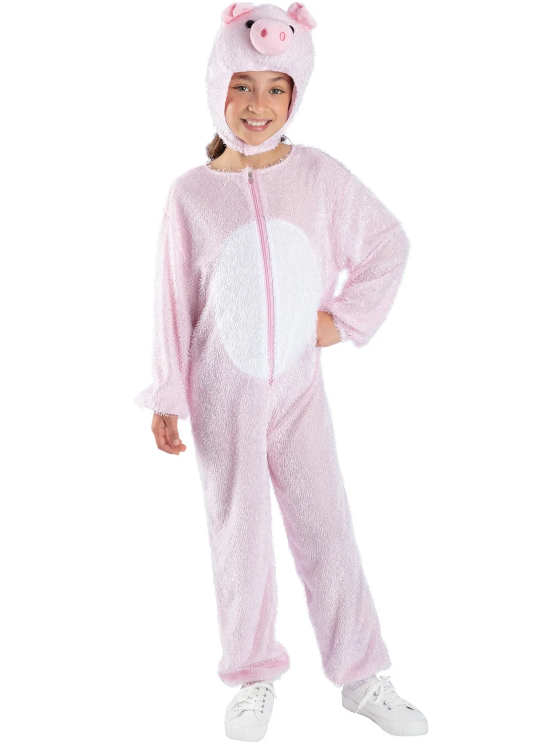 Smiffys Costume Maiale Bambino Tuta Rosa 4-9 Anni