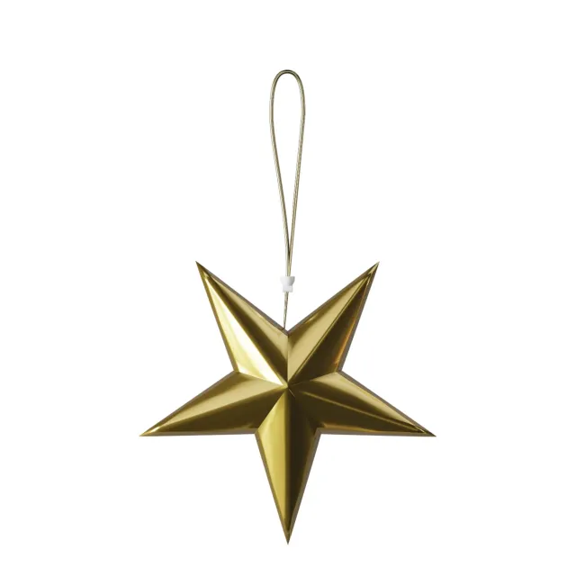 P'tit Clown re22608 Stelle 3D Decorazione Oro 30 cm 3 pz
