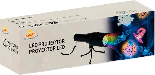 Guirca Party Supply Proiettore LED con Treppiede Nero 22 cm
