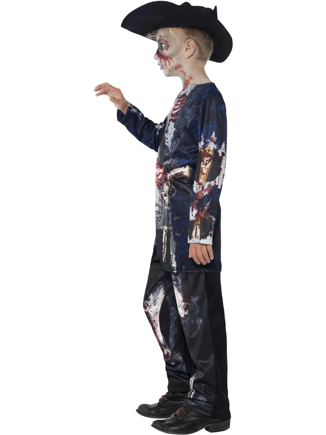Smiffys Jolly Rotten Pirate costume pirata bambino nero