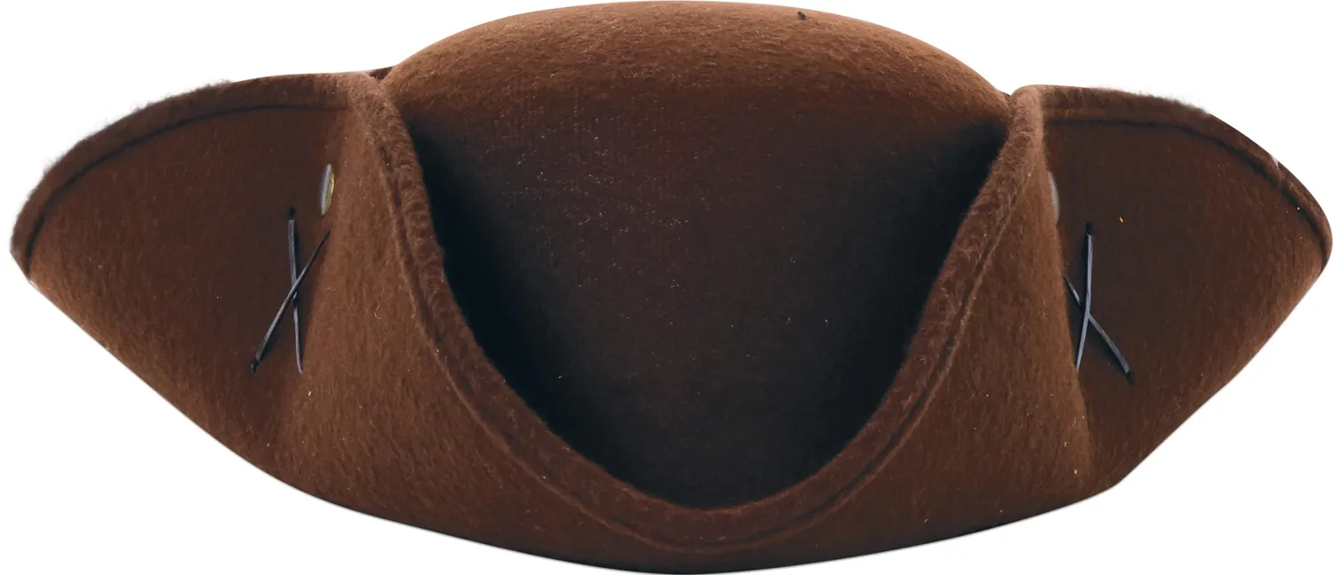 P'tit Clown 23898 cappello pirata marrone adulto