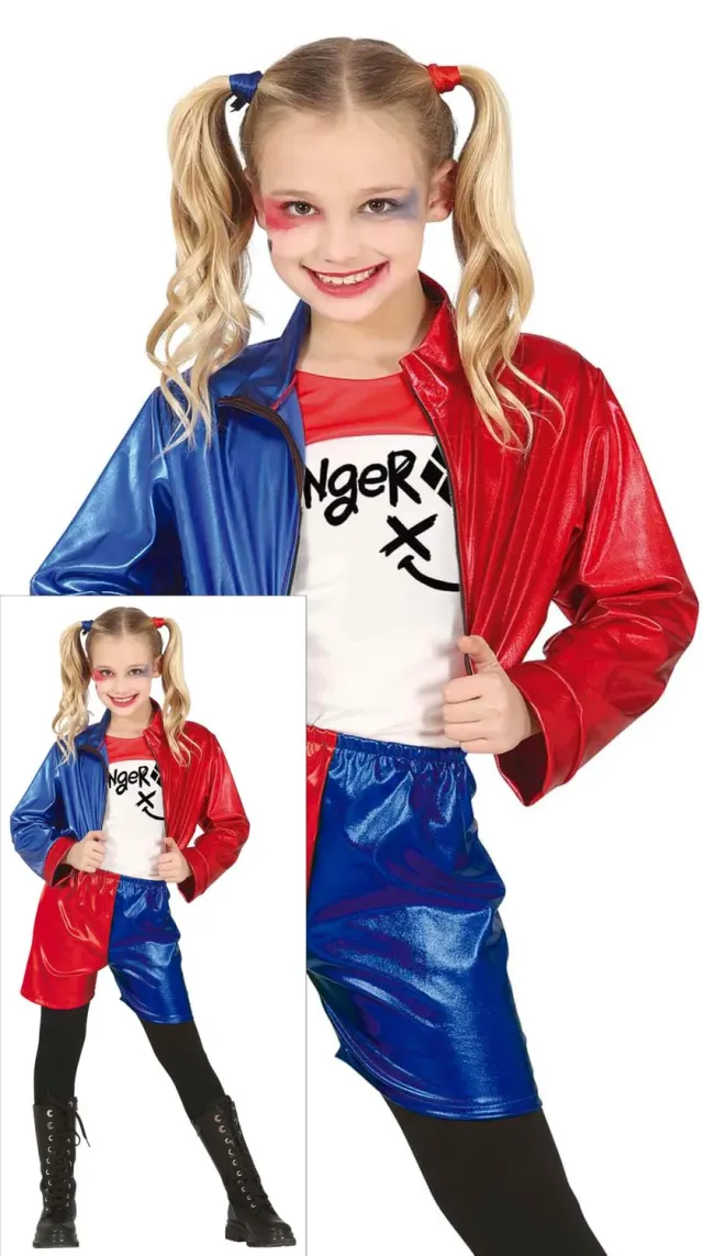 Guirca Dangerous Glam costume bambina 5-6 anni blu