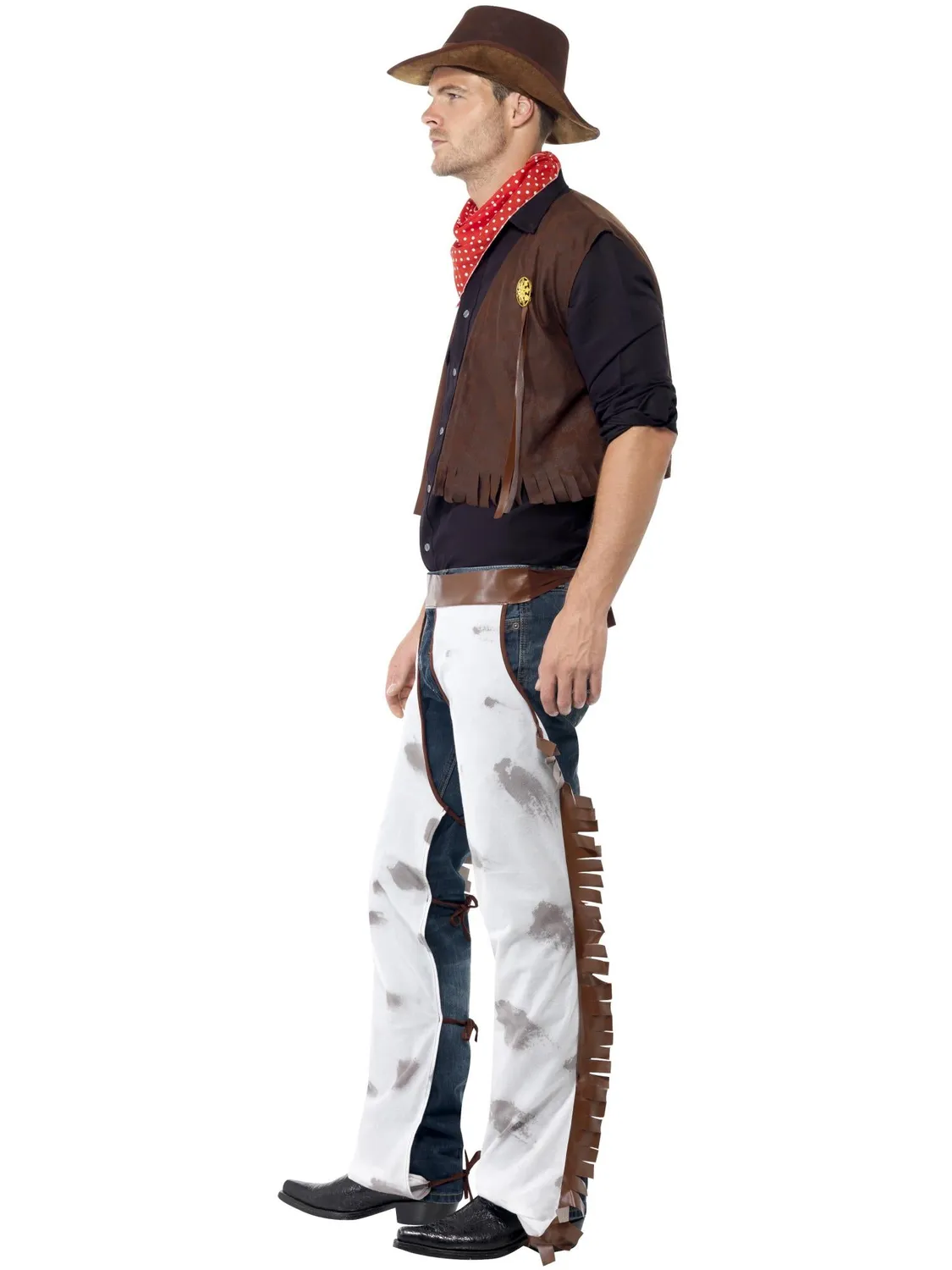 Smiffys Cowboy costume uomo M marrone