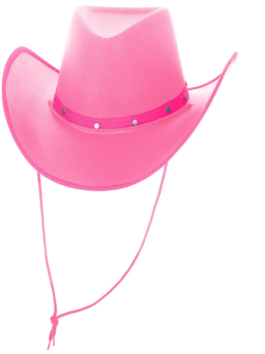 Smiffys Hot Pink Cowboy Hat cappello rosa feltro