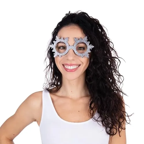 P'tit Clown RE22370 occhiali fiocchi neve argento adulti