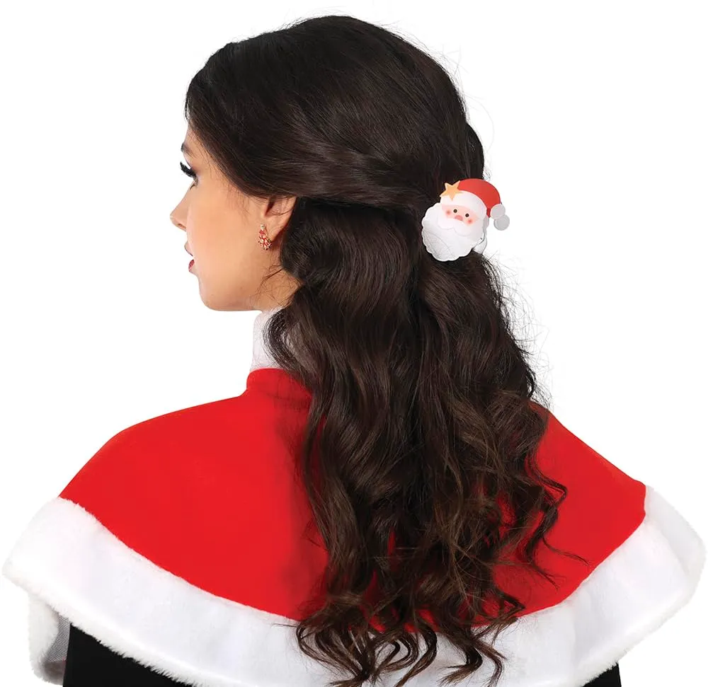 Fiestas Guirca Fermaglio Capelli Babbo Natale Donna 7 cm