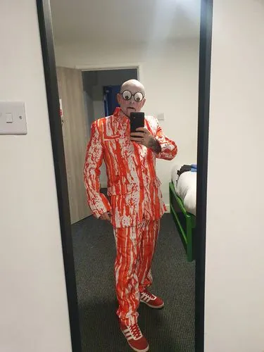 Smiffys Blood Drip completo uomo M bianco