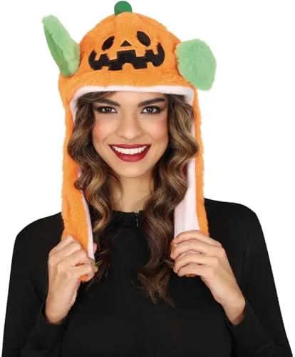Fiestas Guirca Cappello Zucca Peluche con Movimento arancione taglia unica