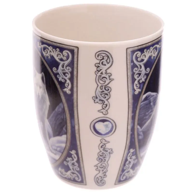 La Bottega di Merlino Winter Warrior Lupi su Neve Lisa Parker tazza 300 ml