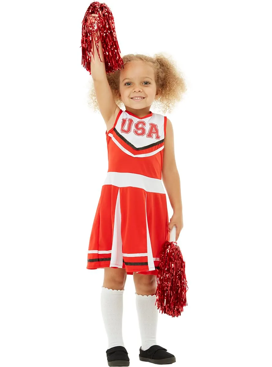 Funidelia Cheerleader costume bambina rosso 7-9 anni