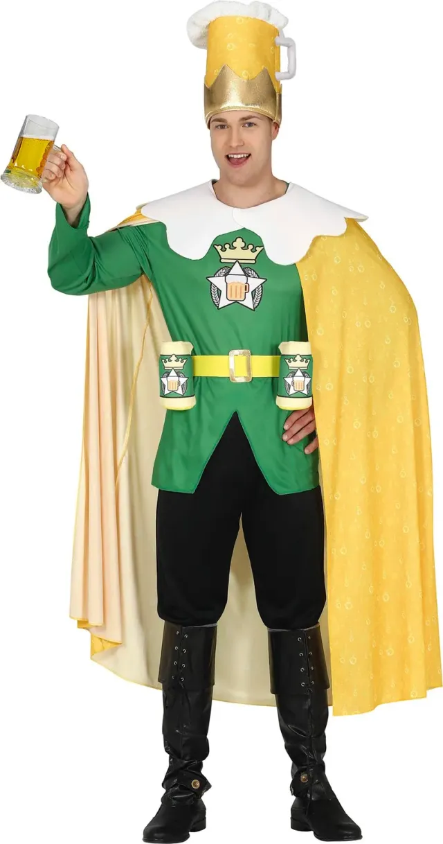 Fiestas Guirca Birra costume uomo L verde con cappello
