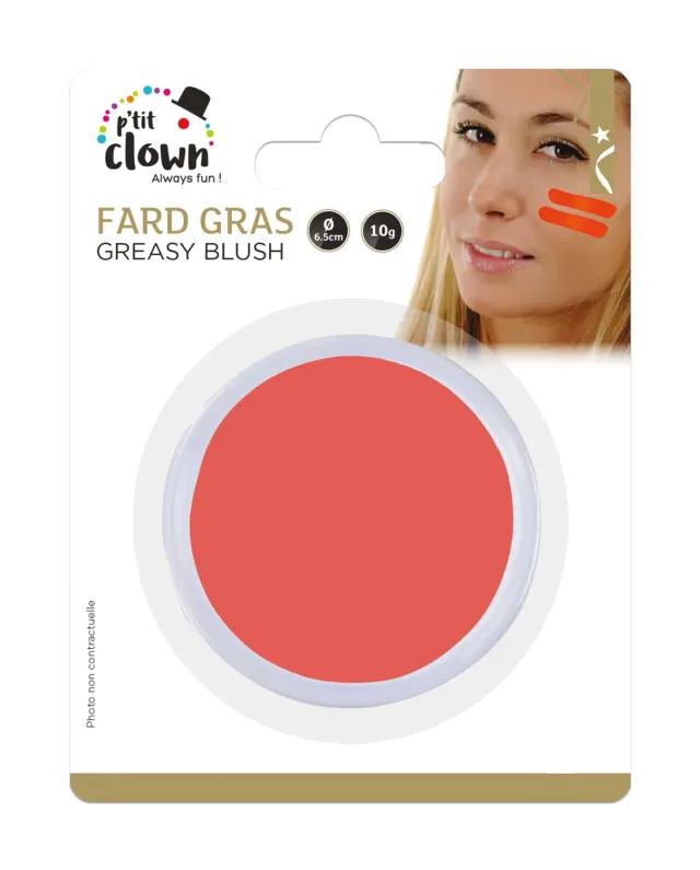 P'tit Clown Fard Grasso trucco viso arancione 10 g lavabile