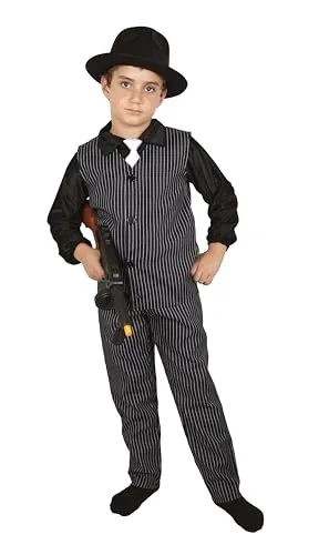 P'tit Clown costume gangster bambino 10-12 anni anni 20