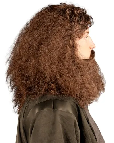 Funidelia Parrucca Hagrid con Barba marrone adulto