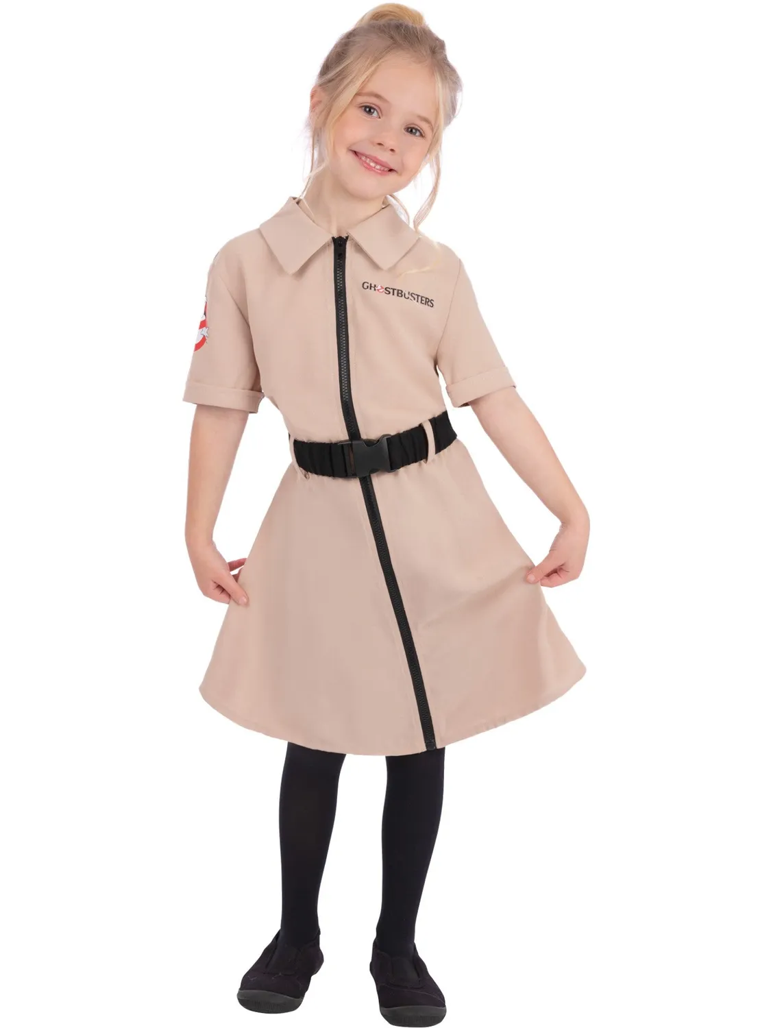 Smiffys Ghostbusters costume bambina vestito beige 4-12 anni