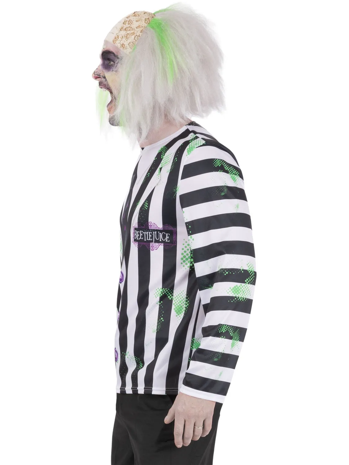 Smiffys Beetlejuice maglia uomo taglia M strisce