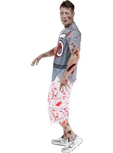 Funidelia giocatore rugby zombie costume uomo azzurro