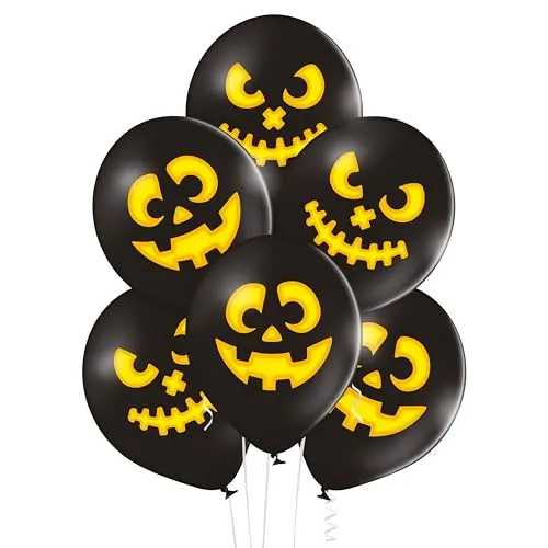 P'tit Clown palloncini zucche nere 30 cm 8 pezzi