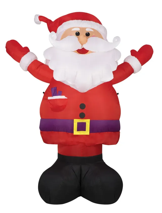 P'tit Clown Babbo Natale Gonfiabile Luminoso 2,40m LED