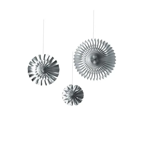 P'tit Clown Re22591 rosette argento metallizzato 3 pezzi